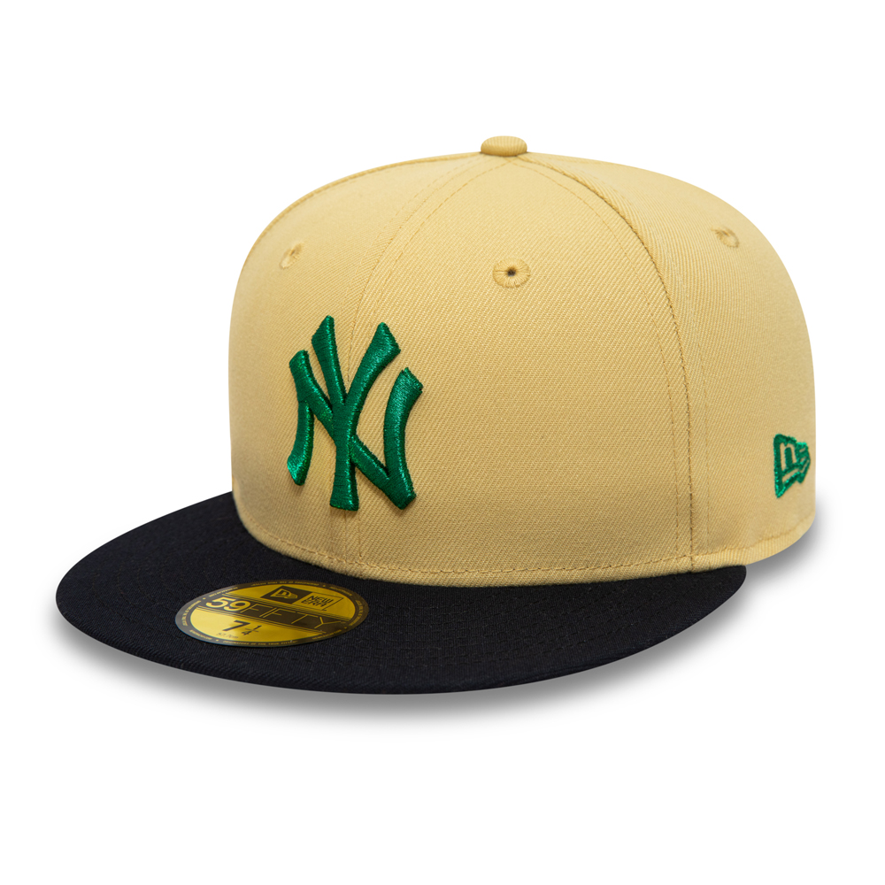 New York Yankees Vegas Patch Gold 59FIFTY Fitted Cap