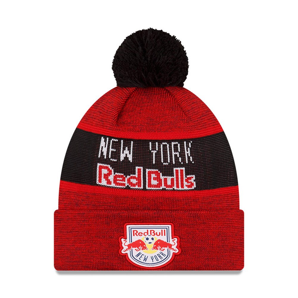 New York Red Bulls MLS Kick Off Red Bobble Beanie Hat