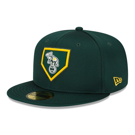 Casquette 59FIFTY Vert Oakland Athletics MLB Clubhouse