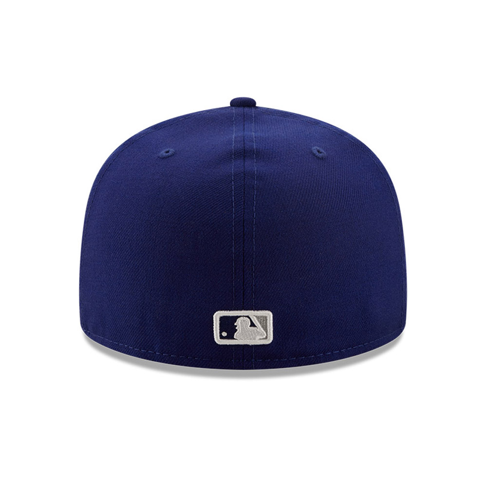 Blaue LA Dodgers MLB Logo History 59FIFTY Fitted Cap