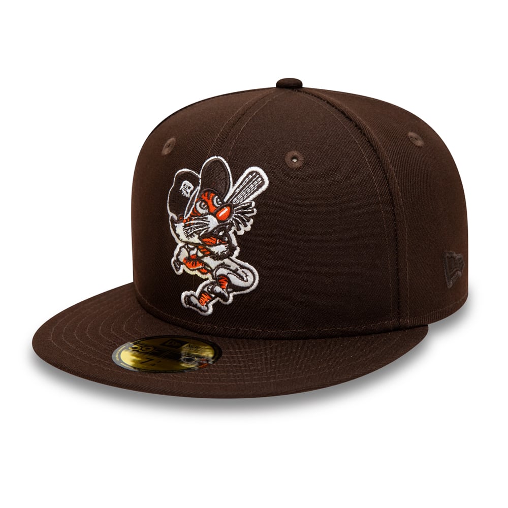 Detroit Tigers World Series Patch Dark Brown 59FIFTY Fitted Cap