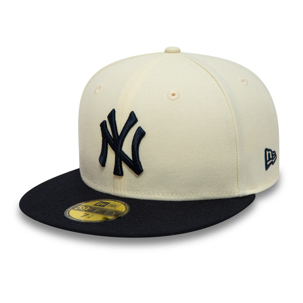 New York Yankees MLB Patch Chrome White 59FIFTY Fitted Cap
