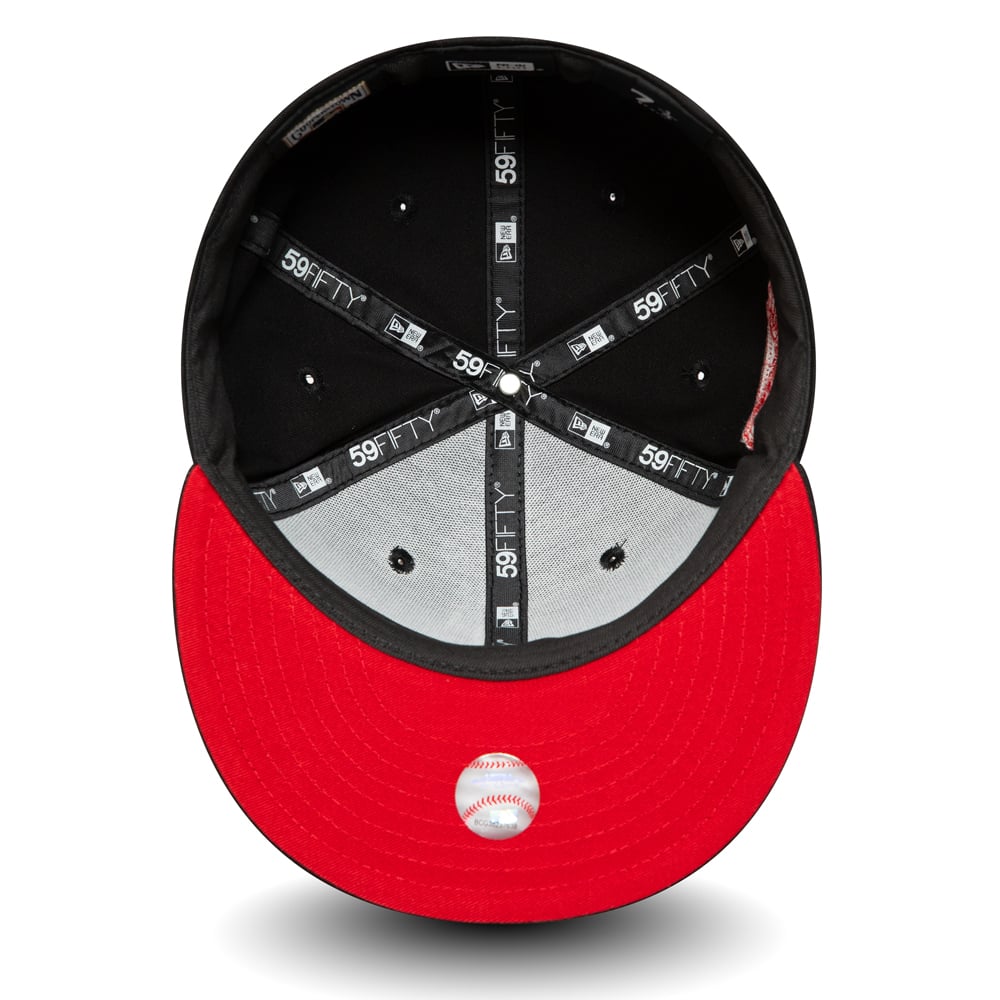 LA Dodgers Black and Red 59FIFTY Cap