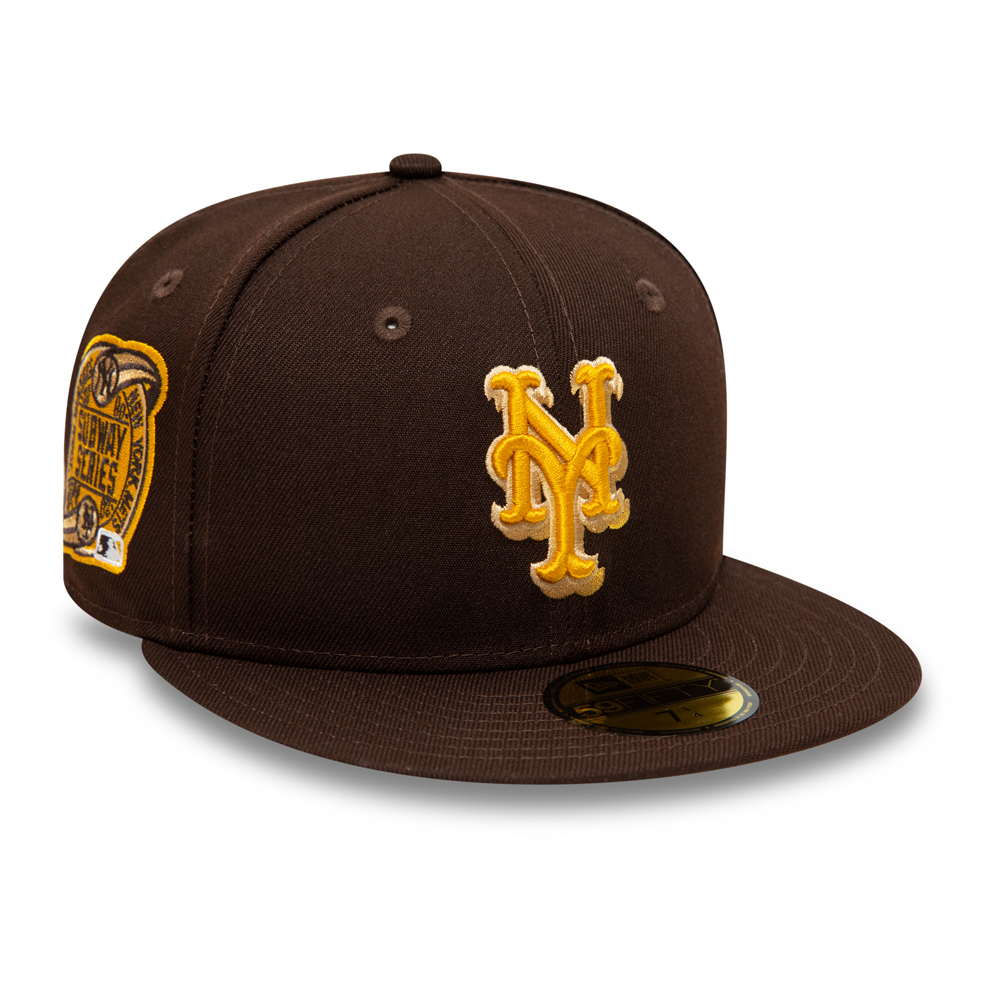 New York Mets World Series Patch Dark Brown 59FIFTY Fitted Cap