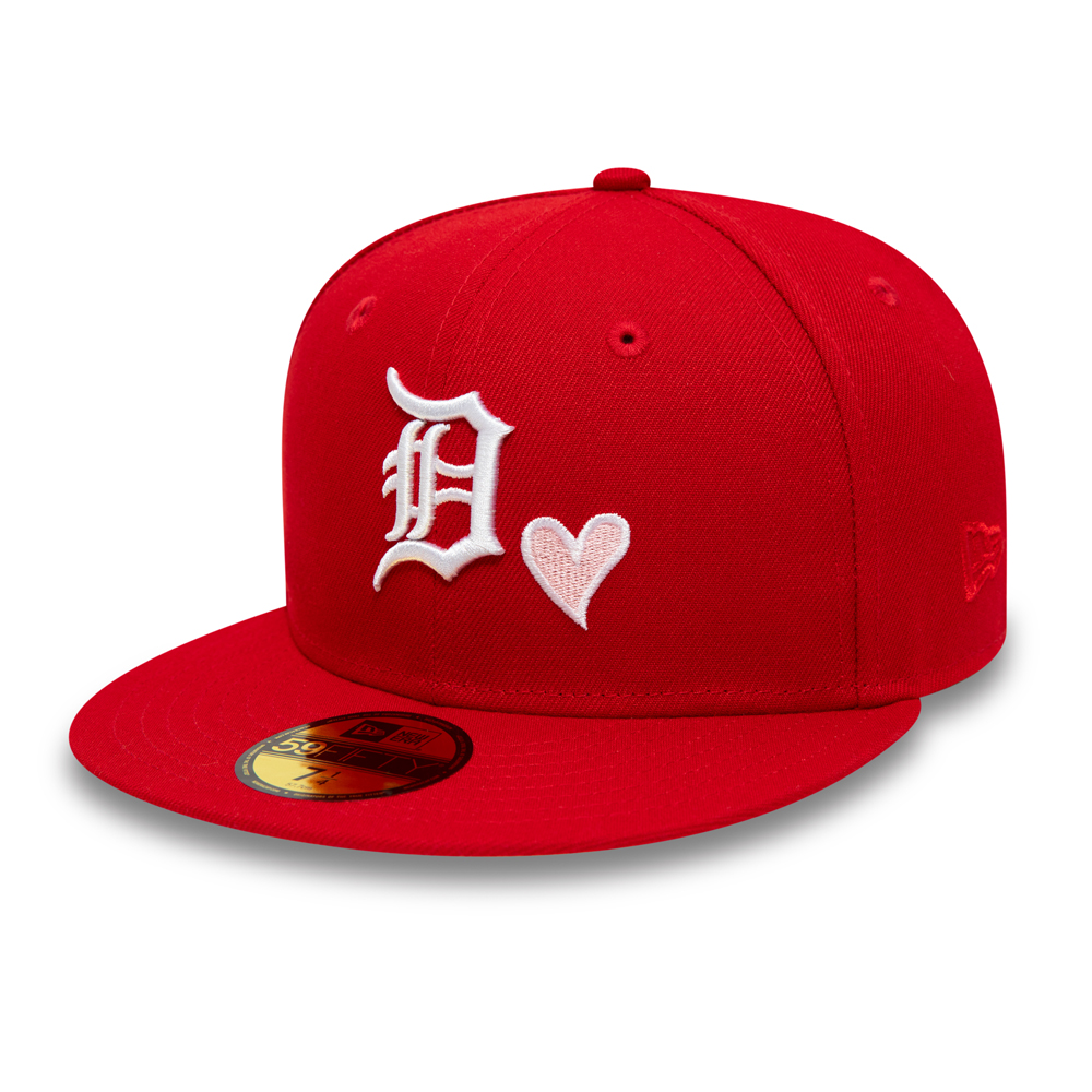 Detroit Tigers MLB Heart Red 59FIFTY Fitted Cap
