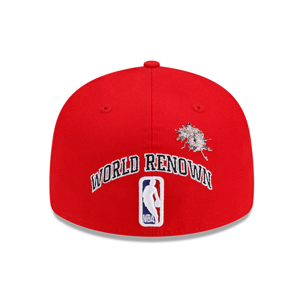 Philadelphia 76ers Staple Red 59FIFTY Low Profile Cap