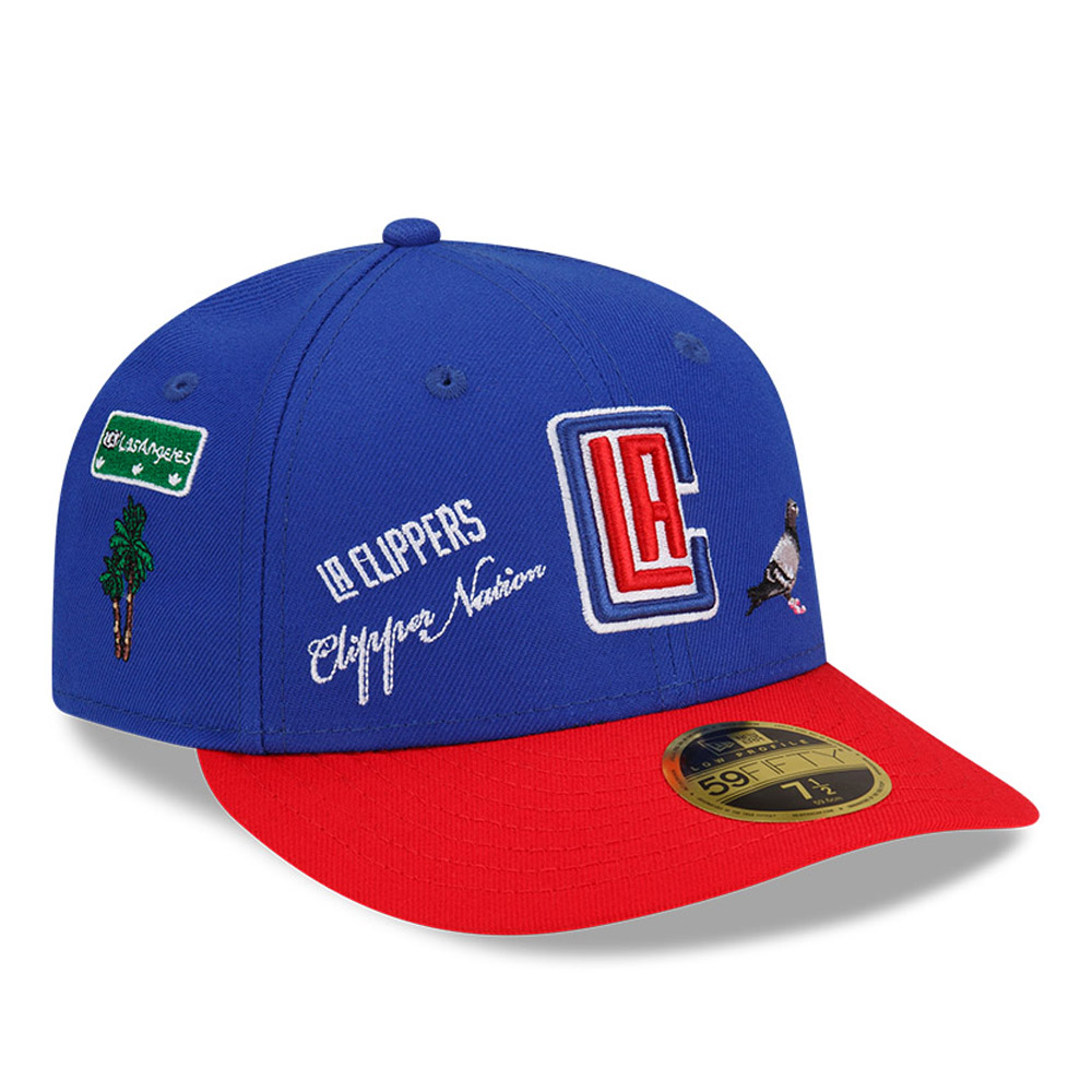 LA Clippers Staple Blue 59FIFTY Low Profile Cap