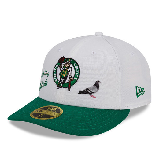 Boston Celtics Staple 59FIFTY Weiß