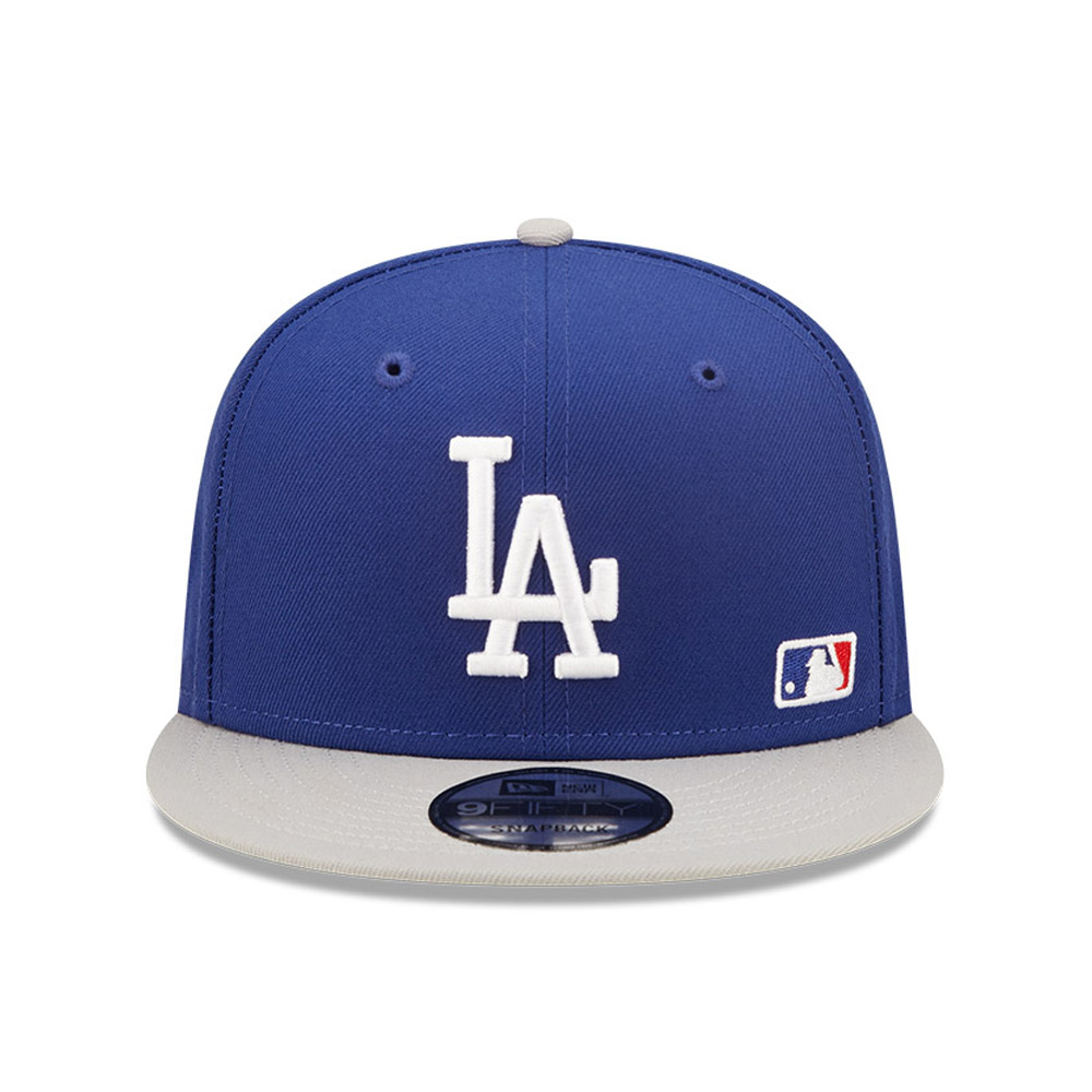 LA Dodgers MLB Black Letter Arch Blue 9FIFTY Snapback Cap