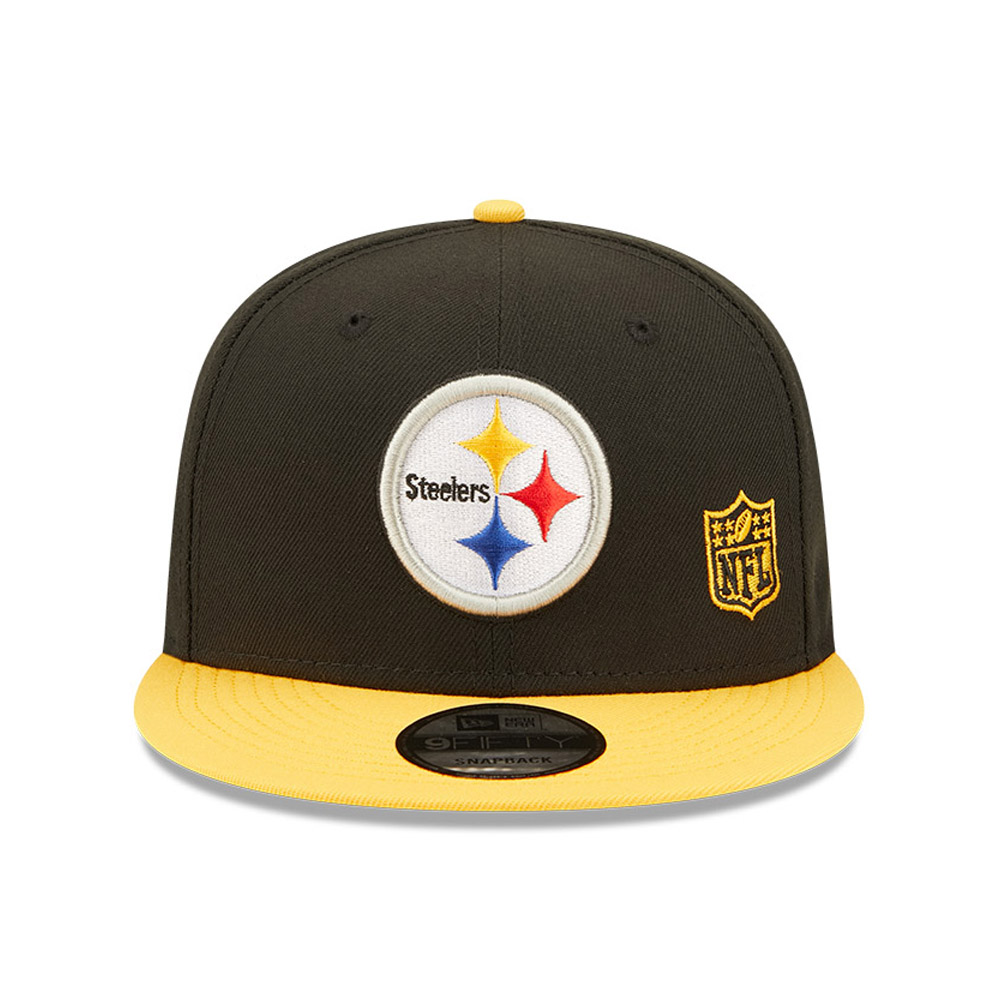 Pittsburgh Steelers NFL Black Letter Arch Black 9FIFTY Snapback Cap
