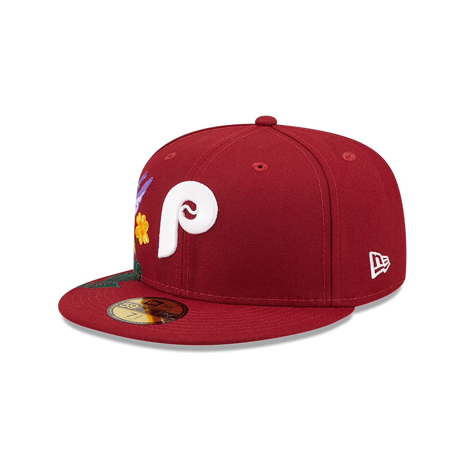 Philadelphia Phillies MLB Blooming Dark Red 59FIFTY Fitted Cap