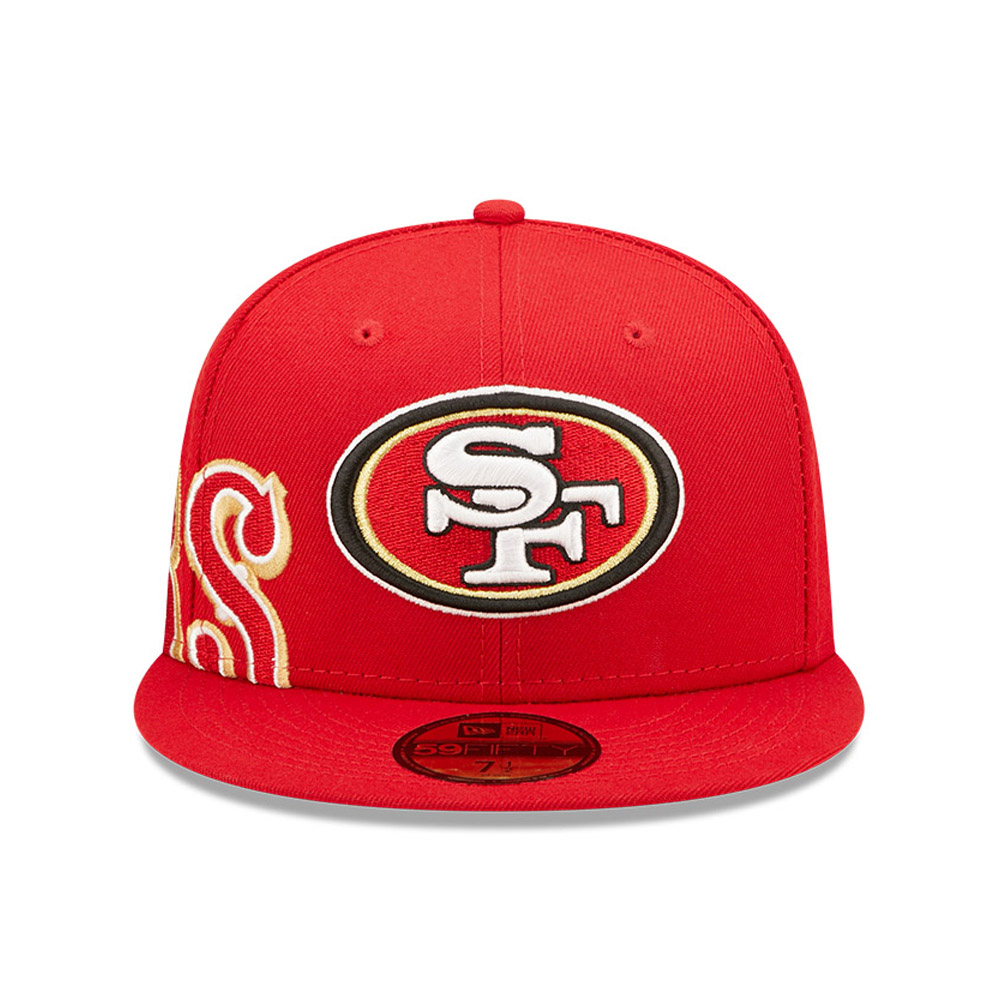 Cappellino 59FIFTY Fitted San Francisco 49ers NFL Side Split Rosso