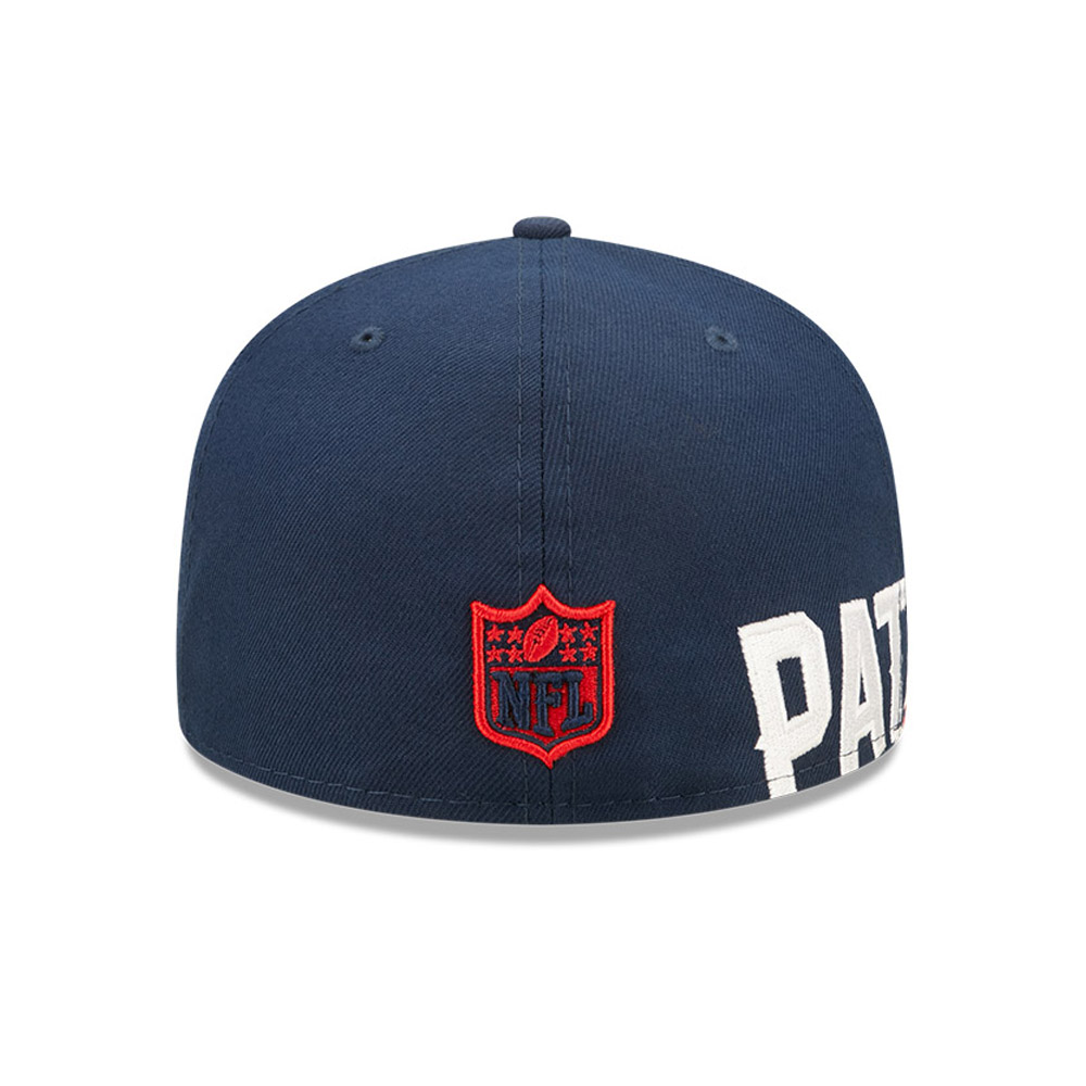 Casquette 59FIFTY Fitted New England Patriots NFL Side Split Bleu
