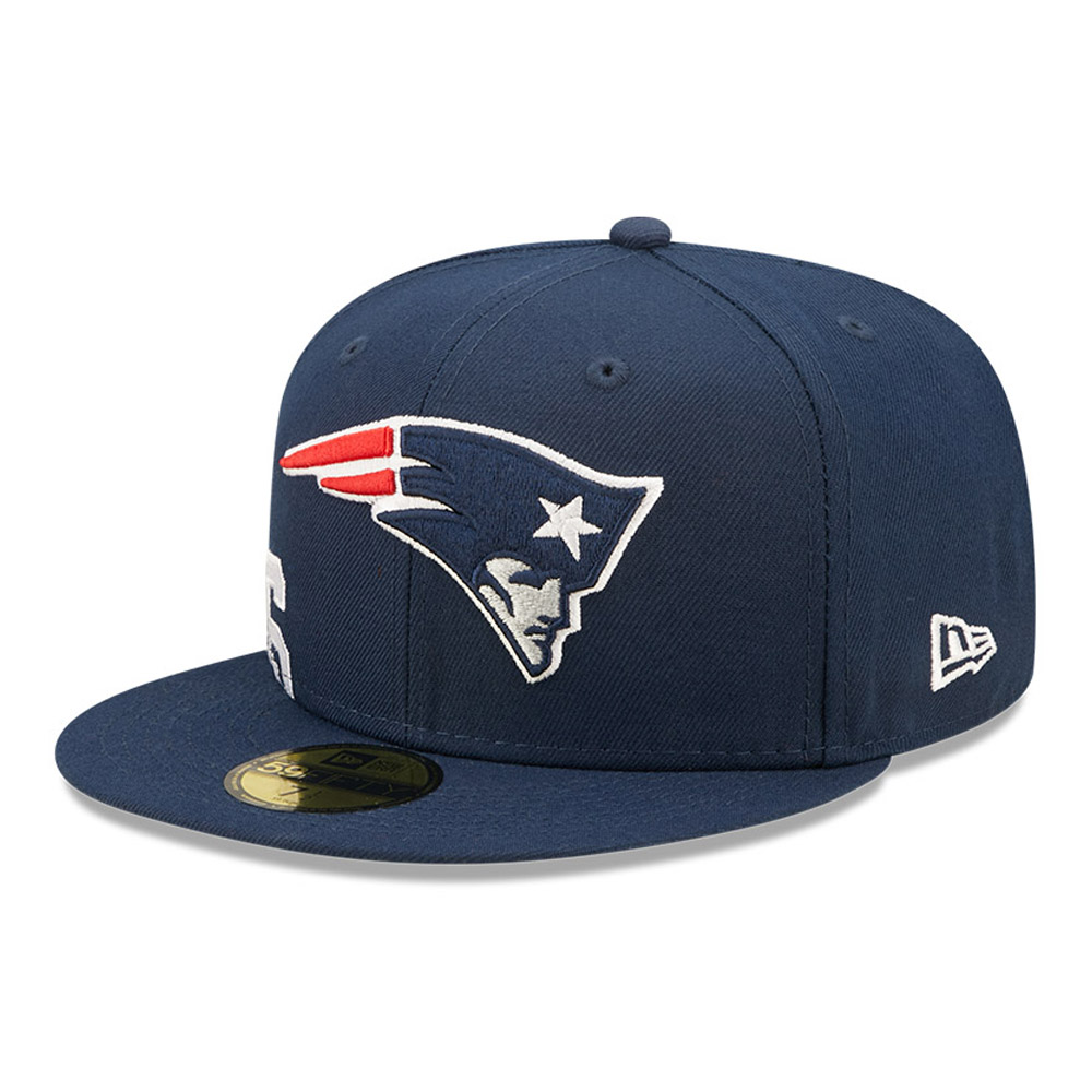 Cappellino 59FIFTY Fitted New England Patriots NFL Side Split Blu