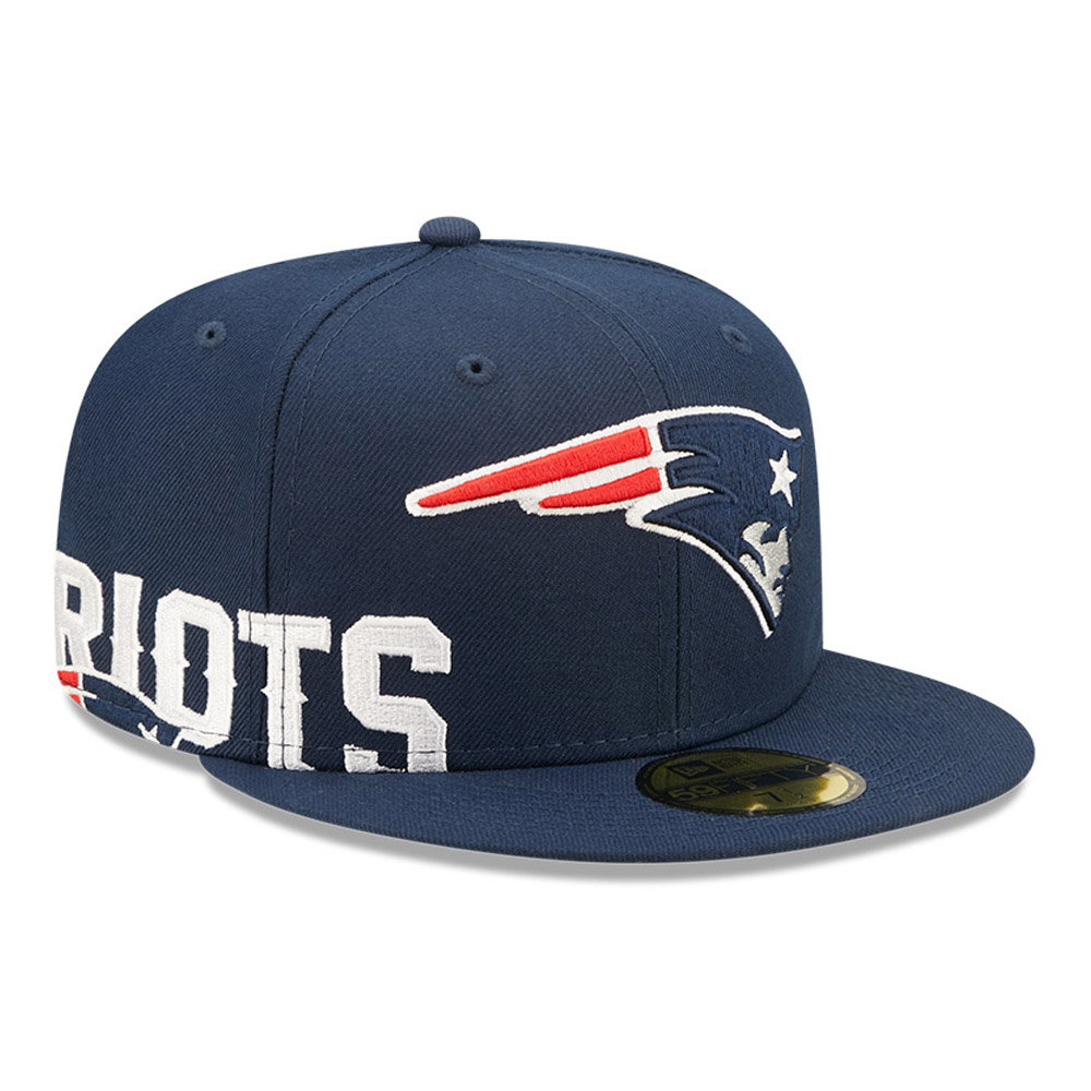 Casquette 59FIFTY Fitted New England Patriots NFL Side Split Bleu