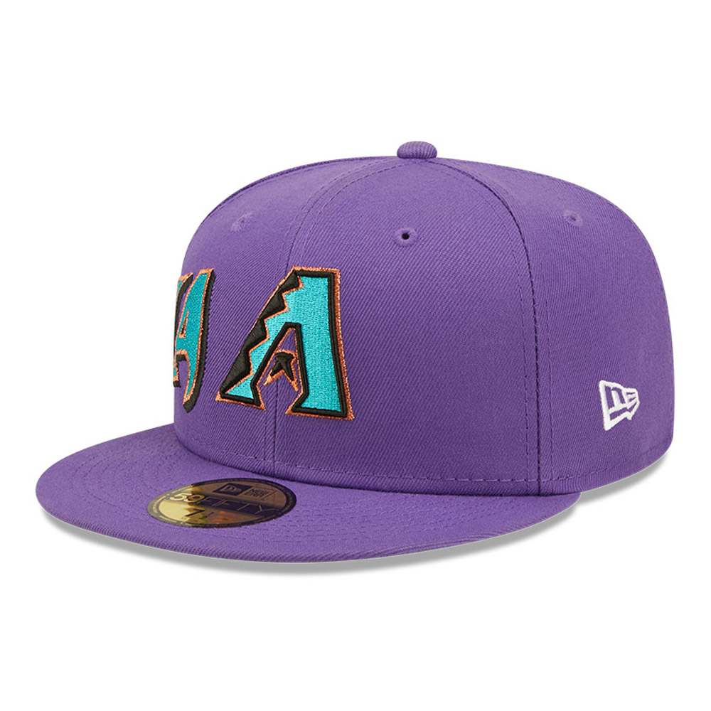 Arizona Diamondbacks MLB Side Split Purple 59FIFTY Fitted Cap