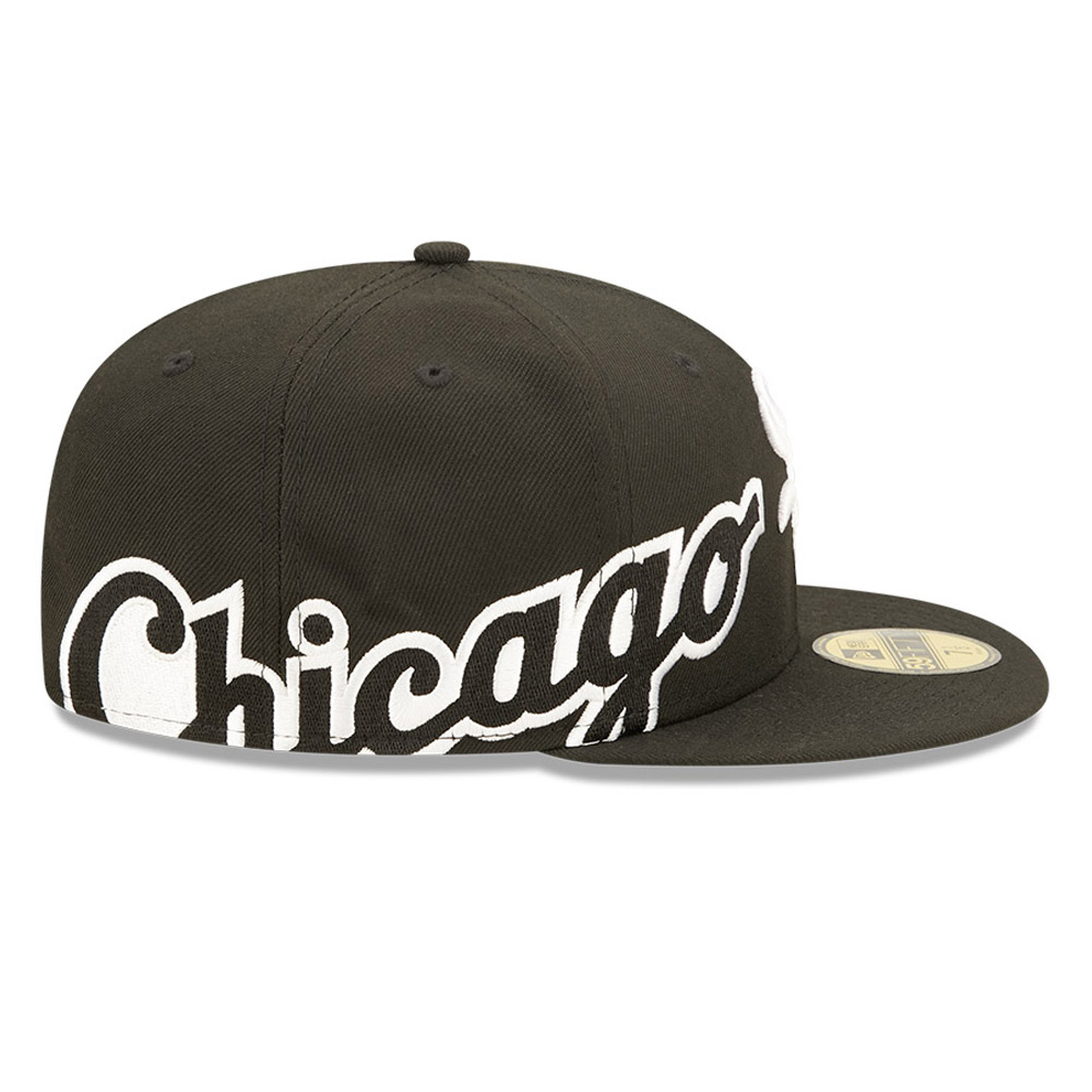 Chicago White Sox MLB Side Split Black 59FIFTY Fitted Cap