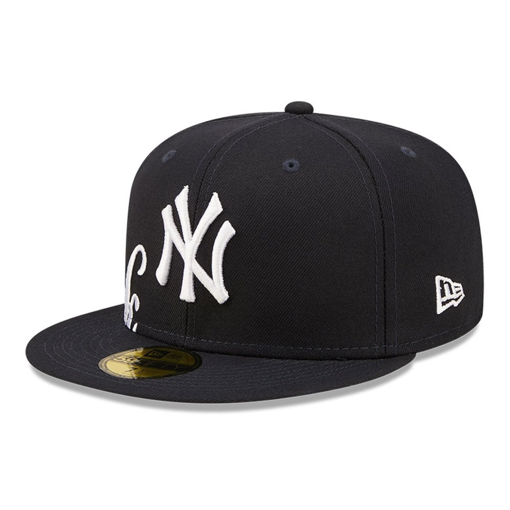 New York Yankees MLB Side Split Navy 59FIFTY Fitted Cap