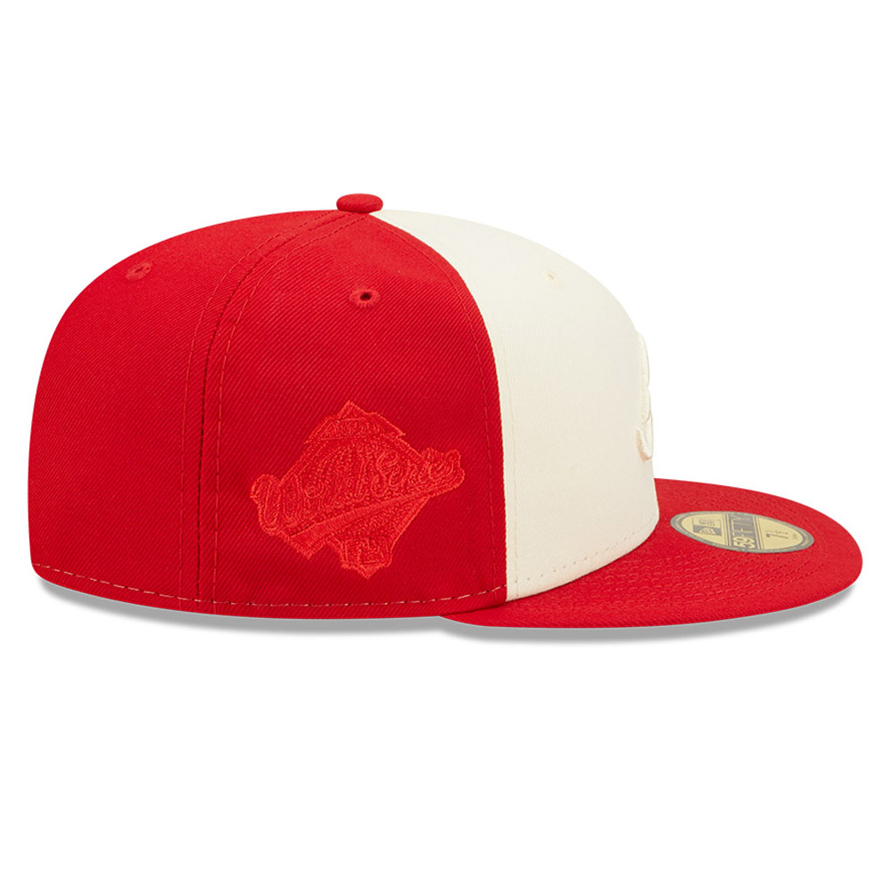 Atlanta Braves MLB 2-Tone Red 59FIFTY Fitted Cap