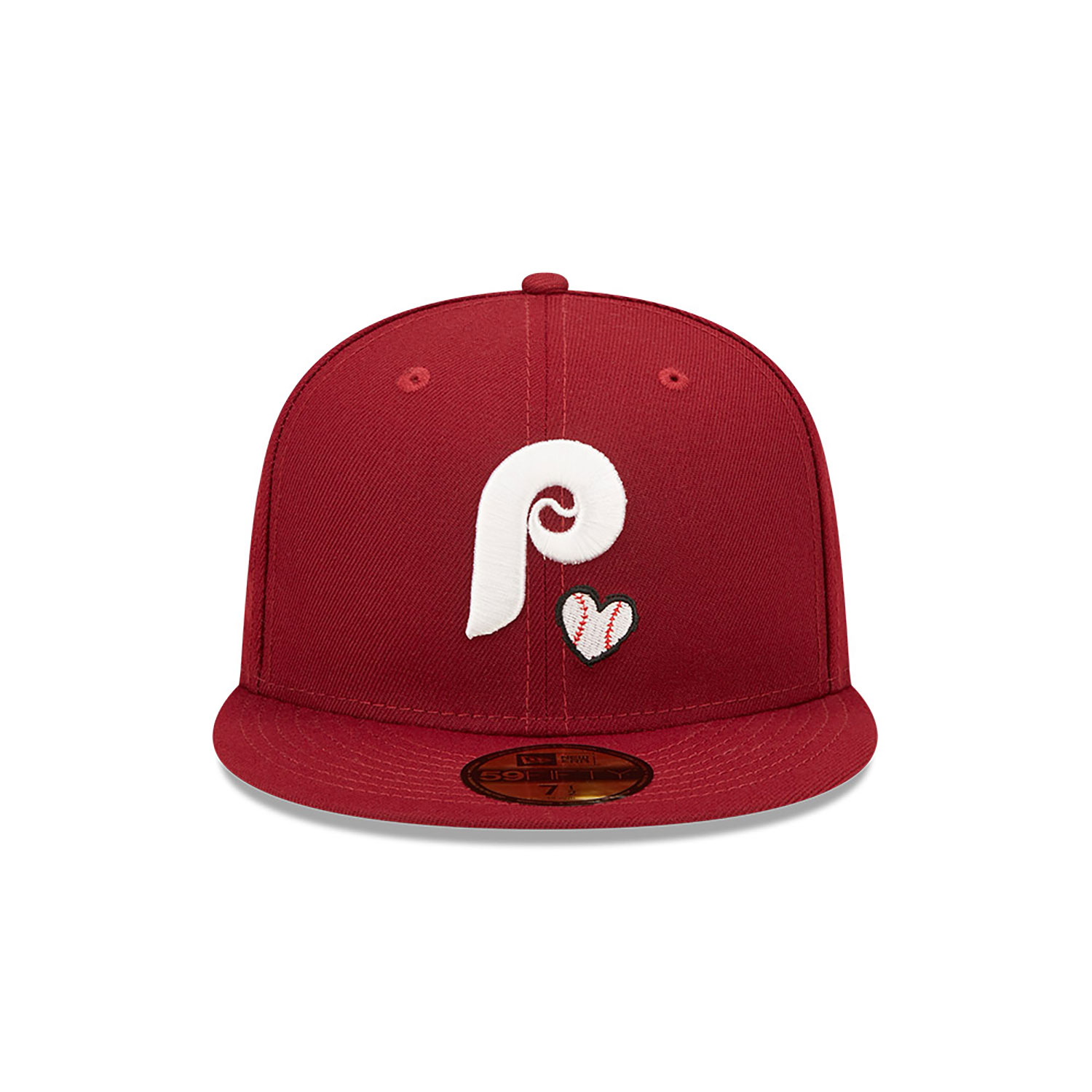 Philadelphia Phillies MLB Team Heart Red 59FIFTY Fitted Cap