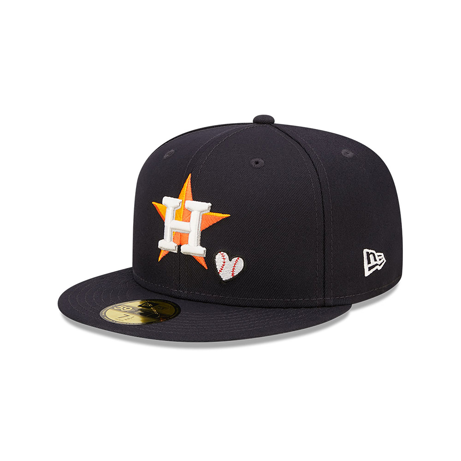 Houston Astros MLB Team Heart Navy 59FIFTY Fitted Cap