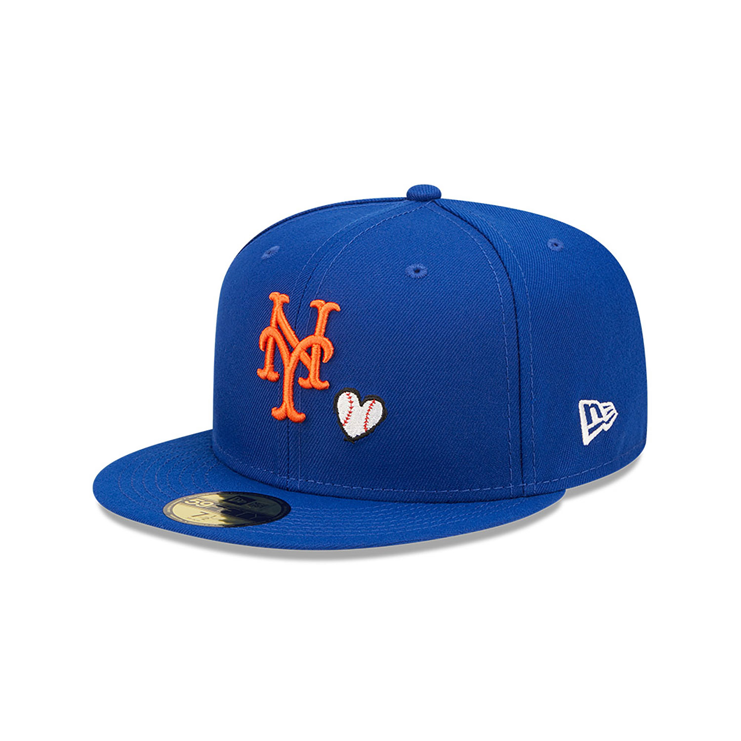New York Mets MLB Team Heart Blue 59FIFTY Fitted Cap