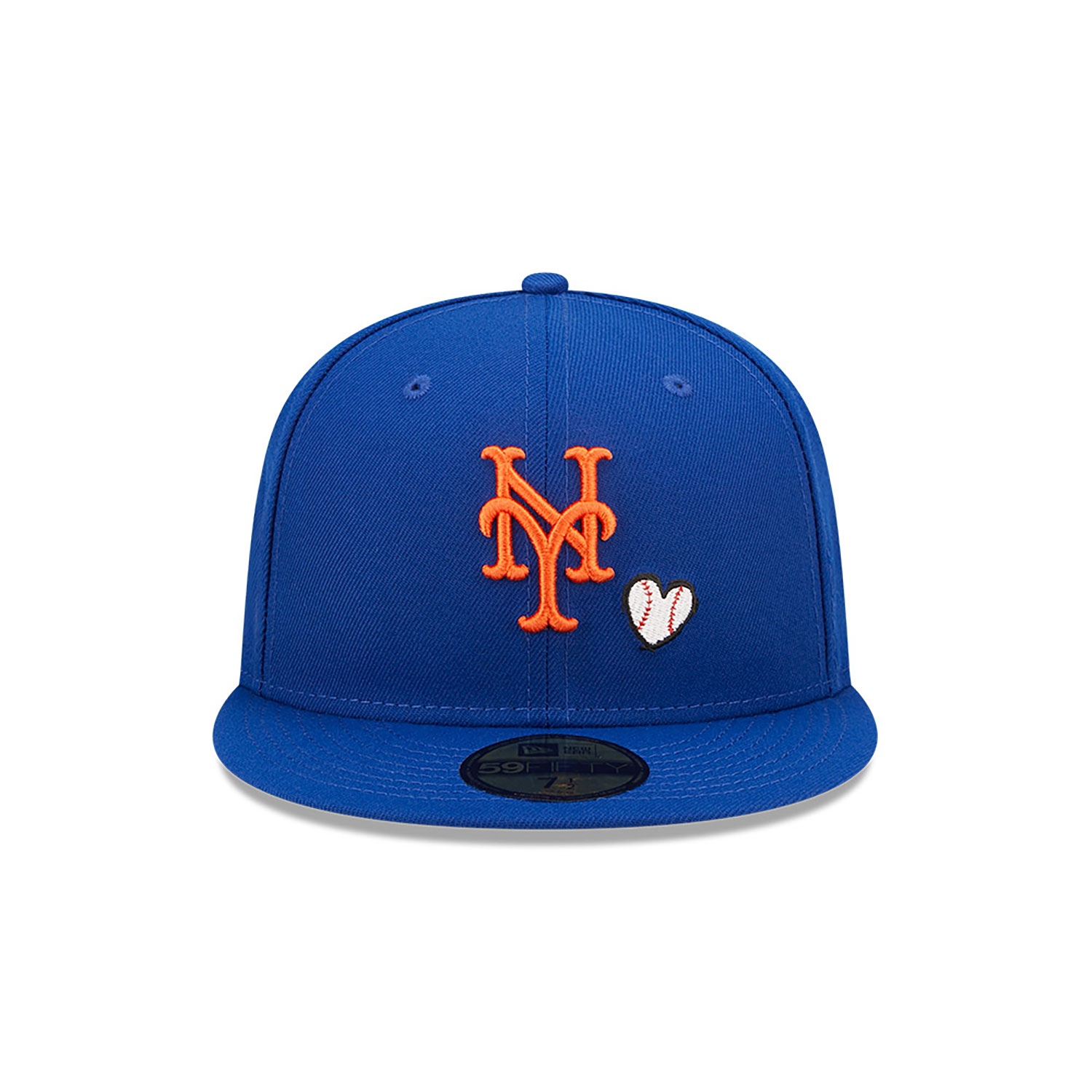 New York Mets MLB Team Heart Blue 59FIFTY Fitted Cap