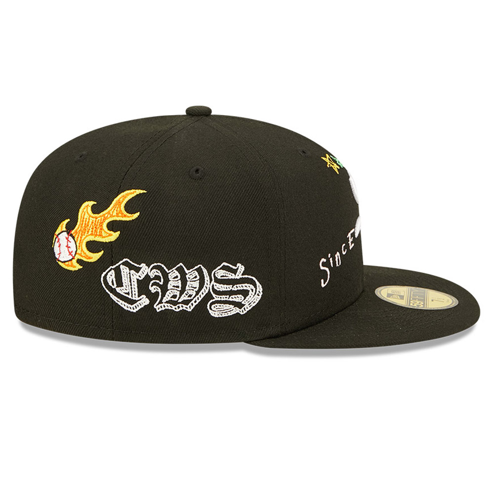 Chicago White Sox MLB Scribble Black 59FIFTY Fitted Cap
