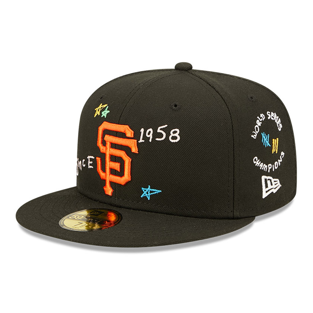 San Francisco Giants MLB Scribble Black 59FIFTY Cap