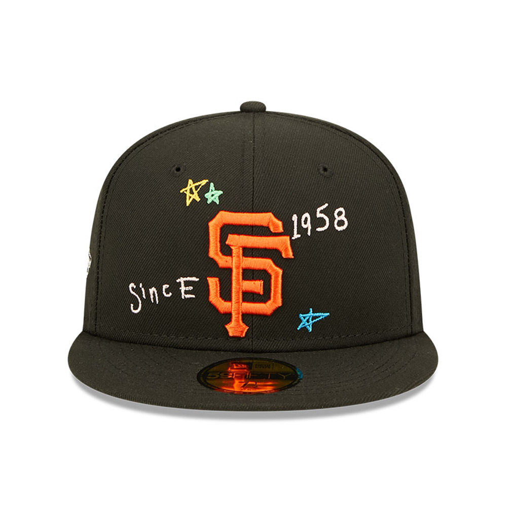 Cappellino 59FIFTY Fitted San Francisco Giants MLB Scribble Nero