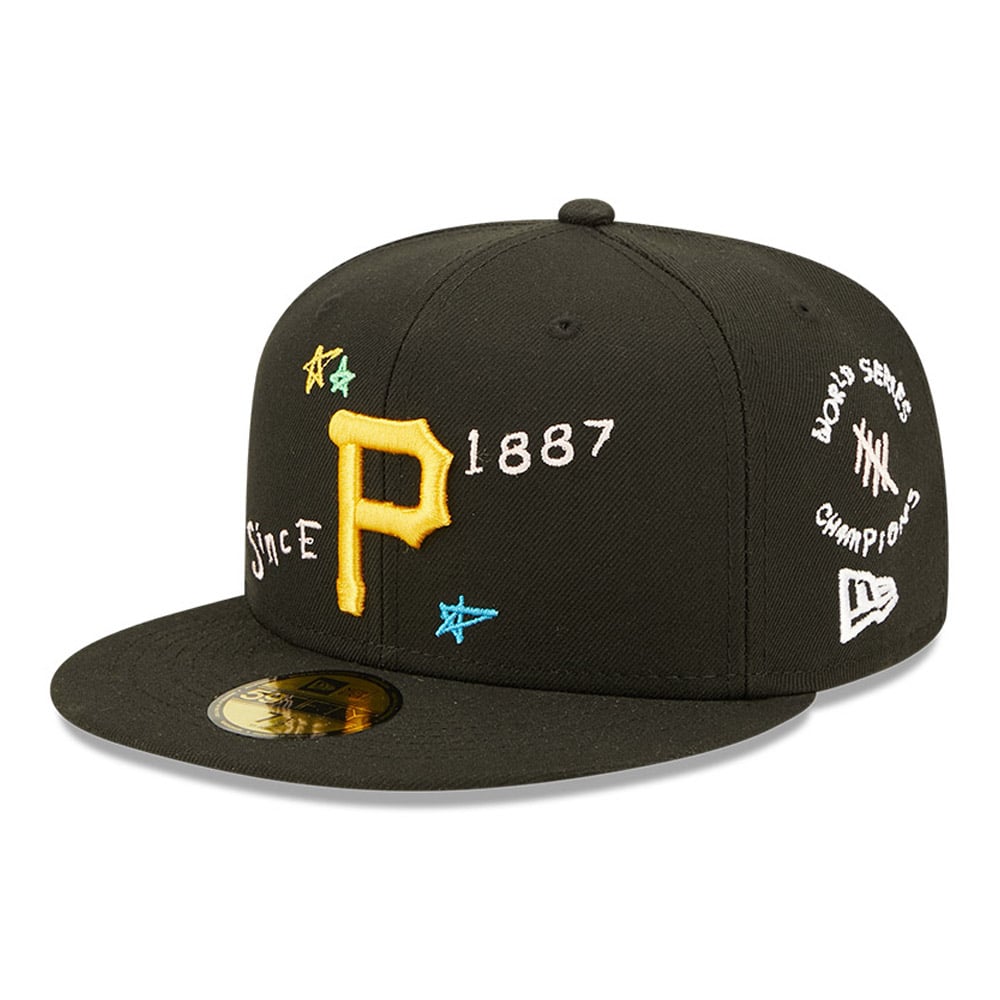 Casquette 59FIFTY Noir Pittsburgh Pirates MLB Scribble