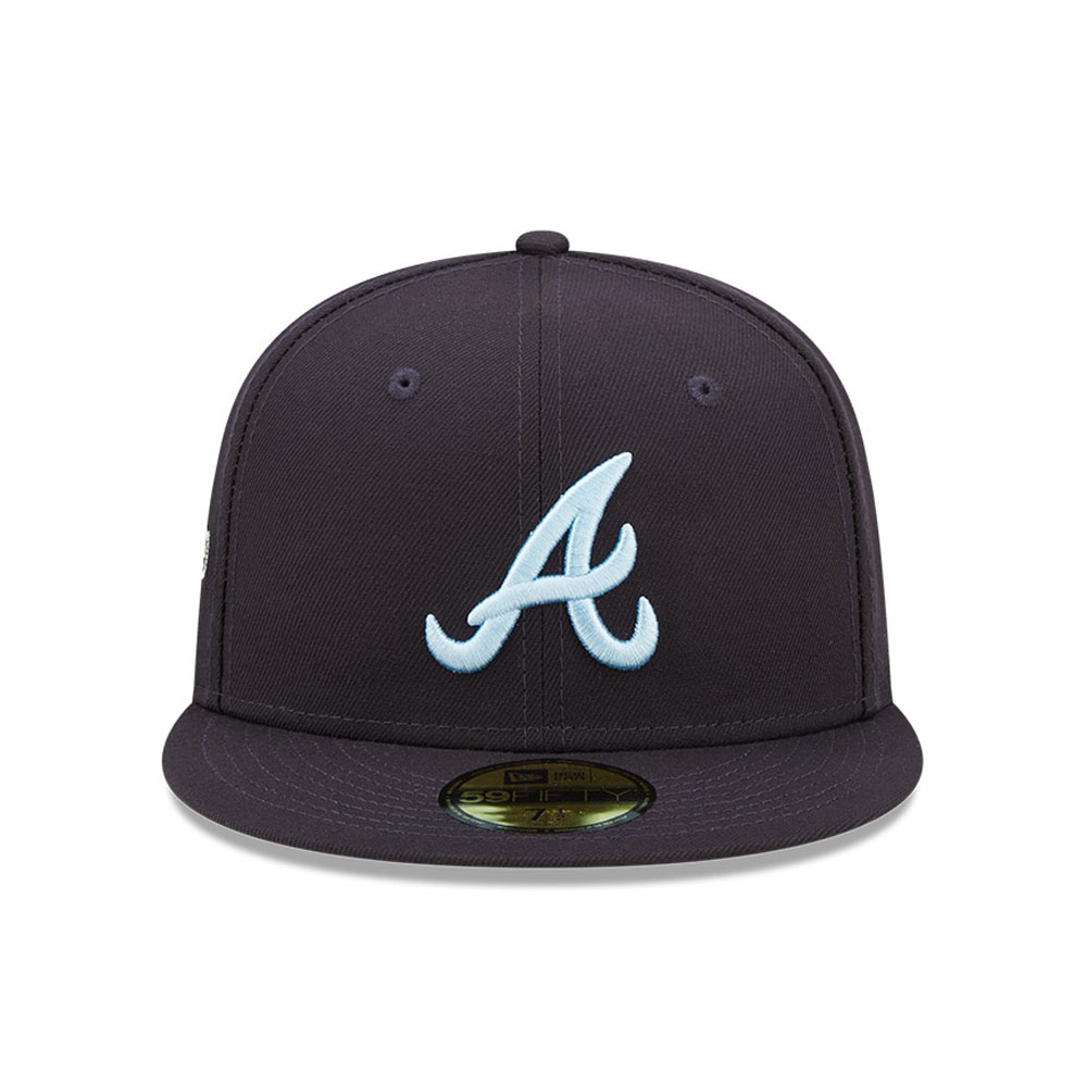 Official New Era Atlanta Braves MLB Black 59FIFTY Fitted Cap