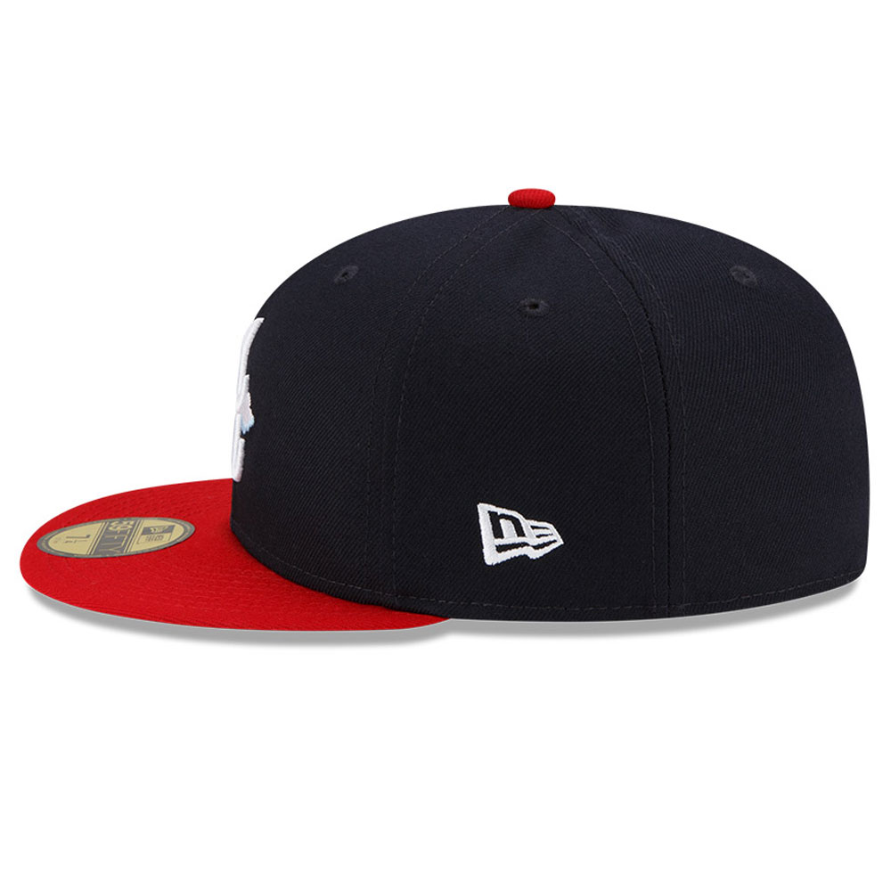 Atlanta Braves Comic Cloud Navy 59FIFTY Fitted Cap