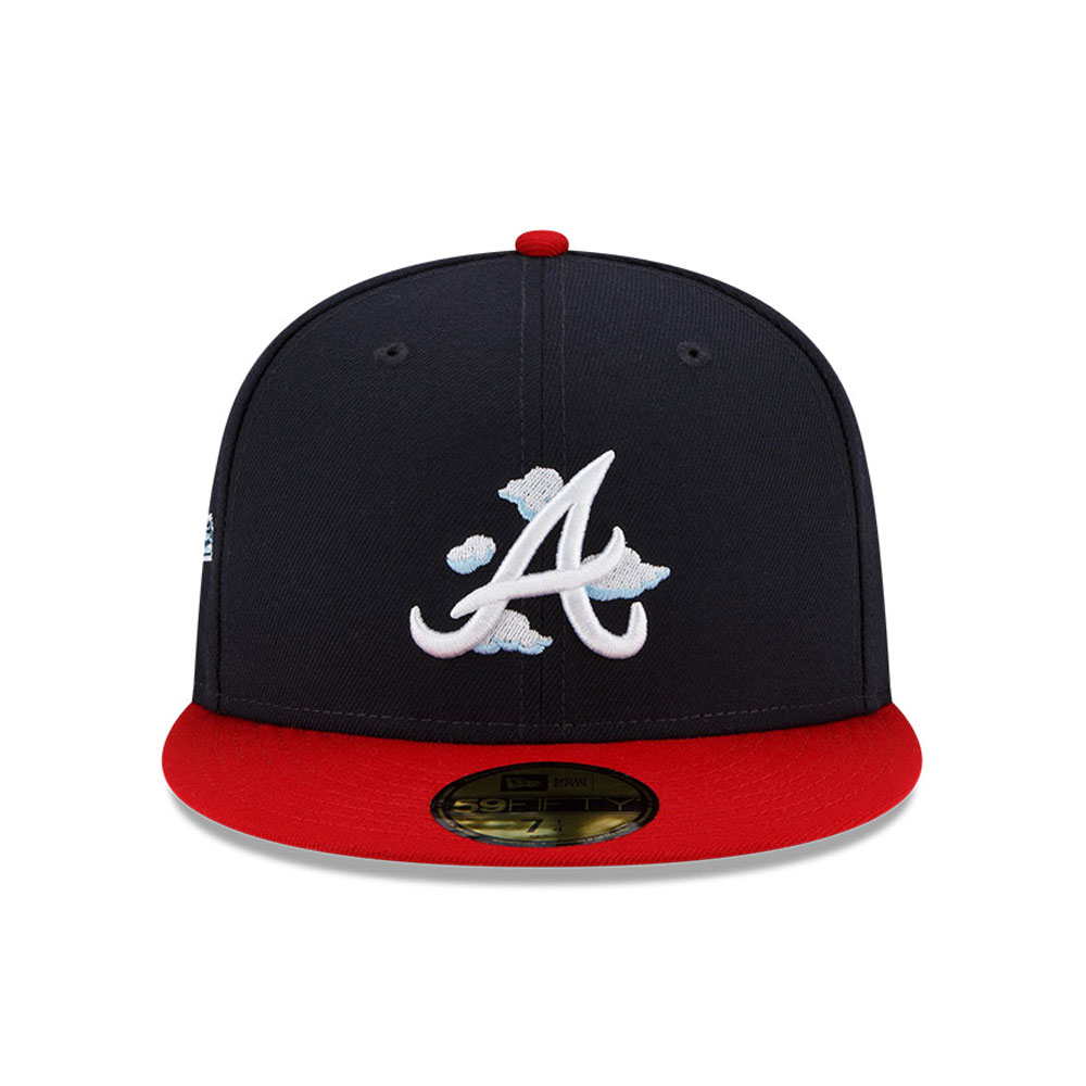 Atlanta Braves Comic Cloud Navy 59FIFTY Fitted Cap