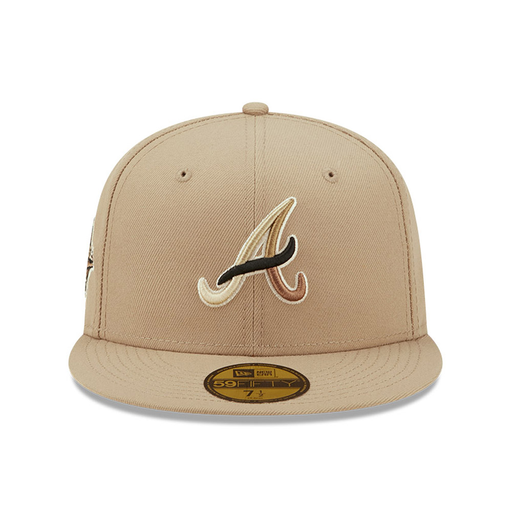 Atlanta Braves MLB Leopard Beige 59FIFTY Fitted Cap