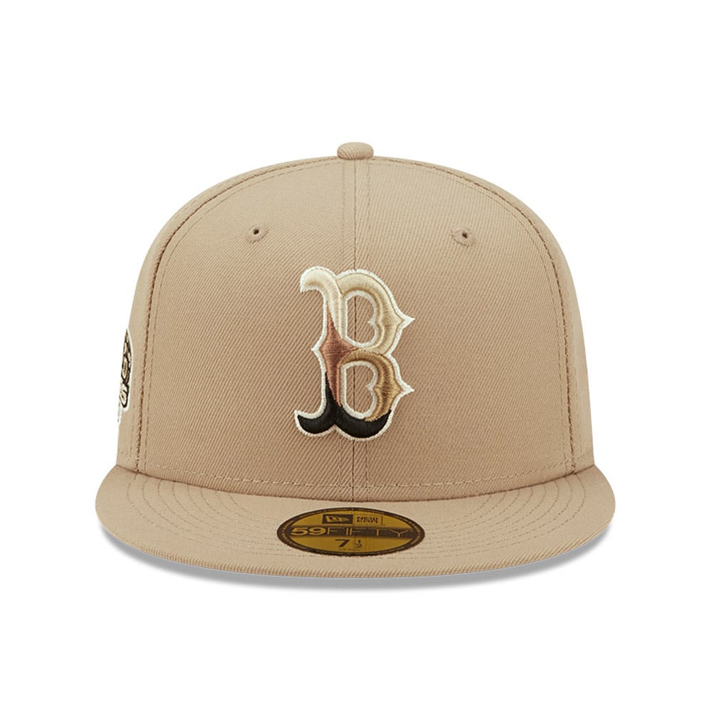 Boston Red Sox MLB Leopard Beige 59FIFTY Fitted Cap