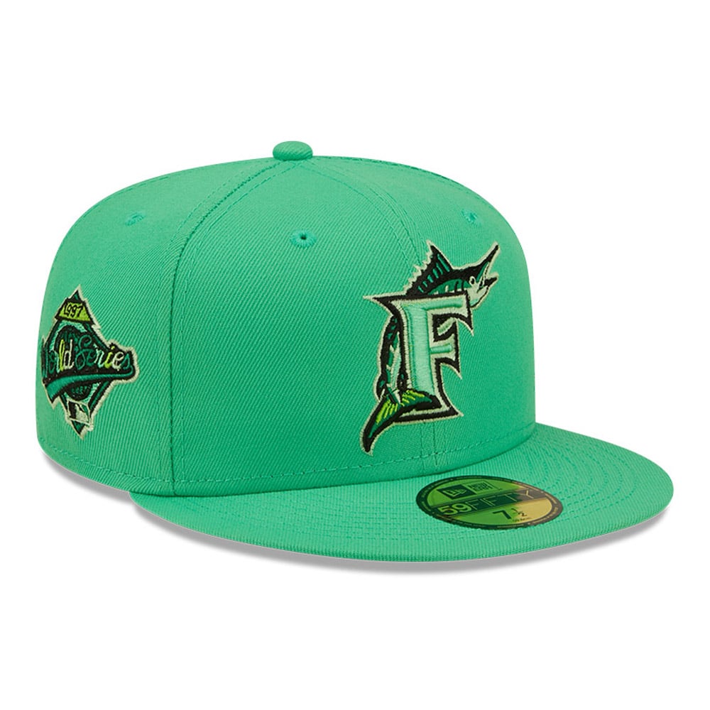 Miami Marlins MLB Snakeskin Green 59FIFTY Cap