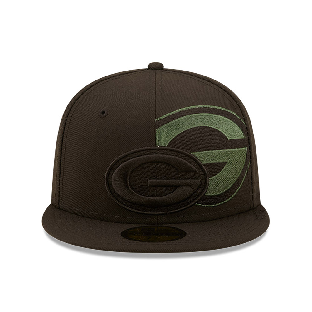 Green Bay Packers NFL Logo Feature Schwarz 59FIFTY Cap