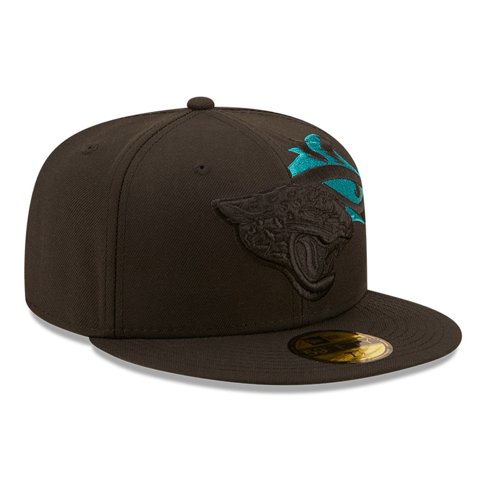 Jacksonville Jaguars NFL Logo Feature Black 59FIFTY Cap