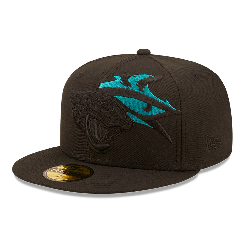 El logotipo de jacksonville Jaguars NFL presenta una gorra negra 59FIFTY
