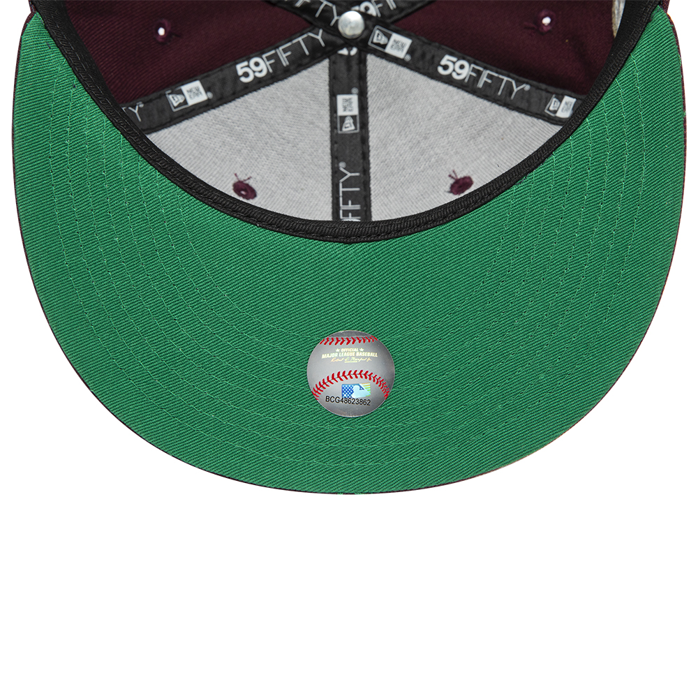 Casquette 59FIFTY Fitted Chicago White Sox Side Patch Marron