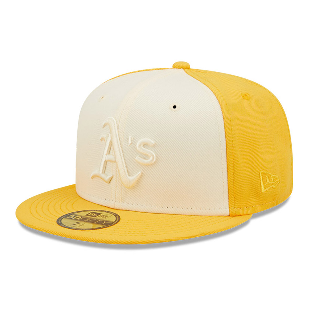Official New Era Oakland Athletics MLB 2-Tone Yellow B59FIFTY Fitted Cap  B5196_283 B5196_283