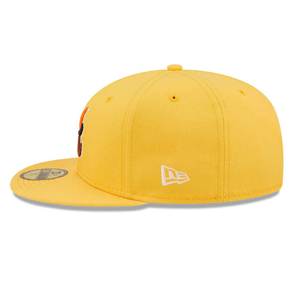 Casquette 59FIFTY Fitted Atlanta Braves MLB Butterfly Jaune