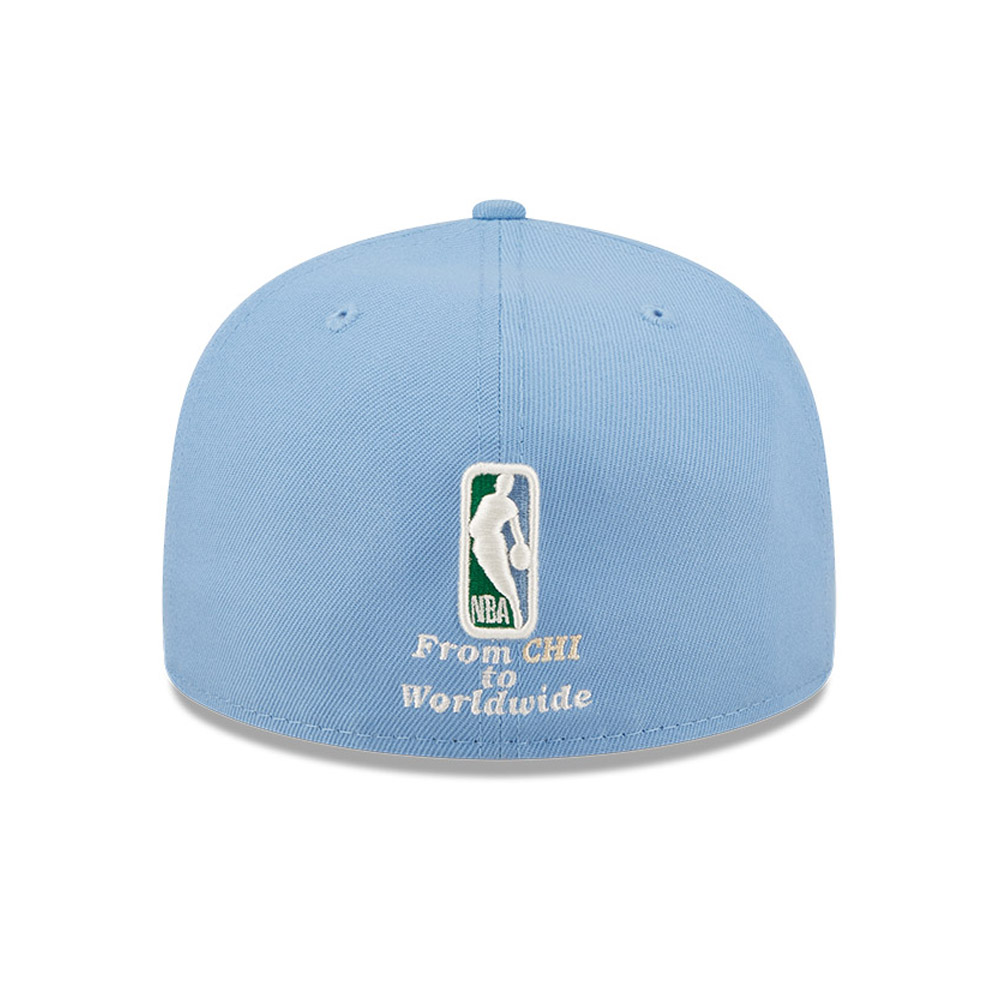 Chicago Bulls NBA Global Blue 59FIFTY Fitted Cap