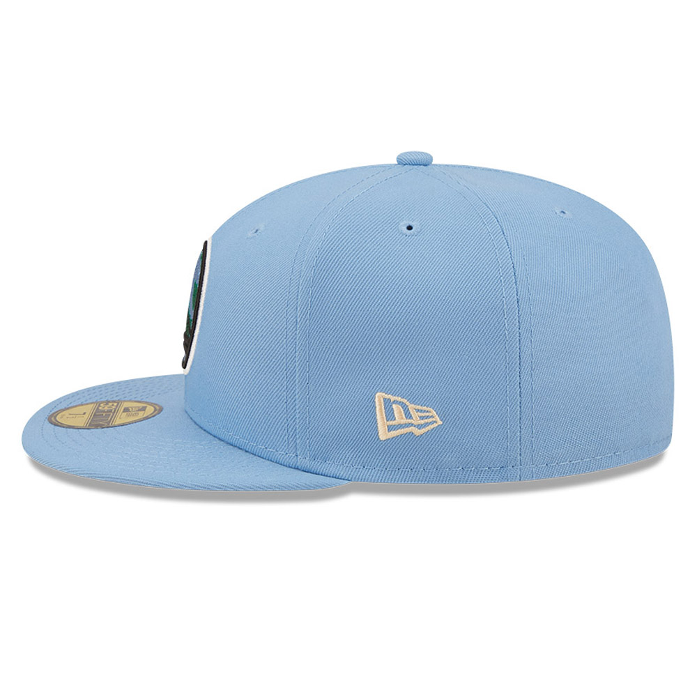 Golden State Warriors NBA Global Blue 59FIFTY Fitted Cap