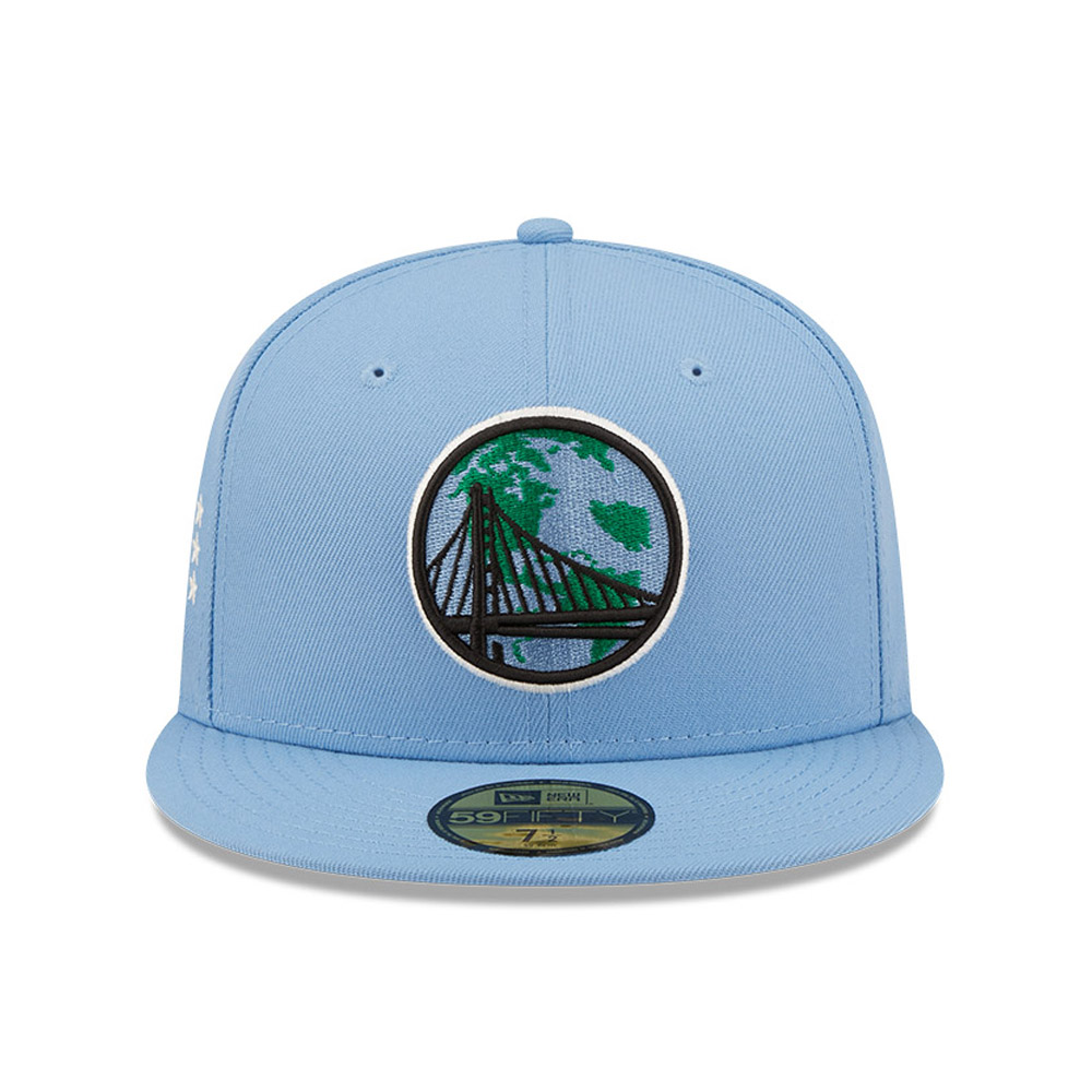 Golden State Warriors NBA Global Blue 59FIFTY Fitted Cap