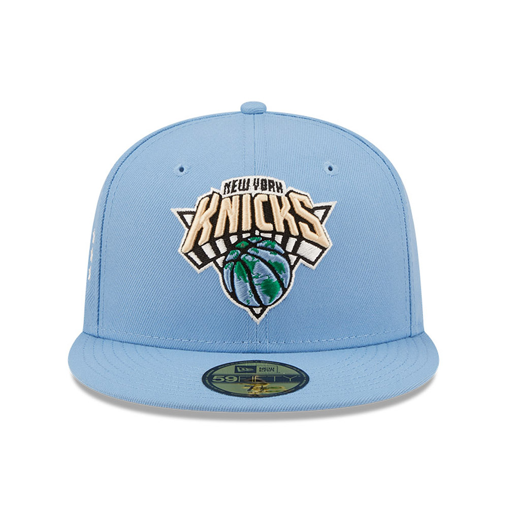 New York Knicks NBA Global Blue 59FIFTY Fitted Cap