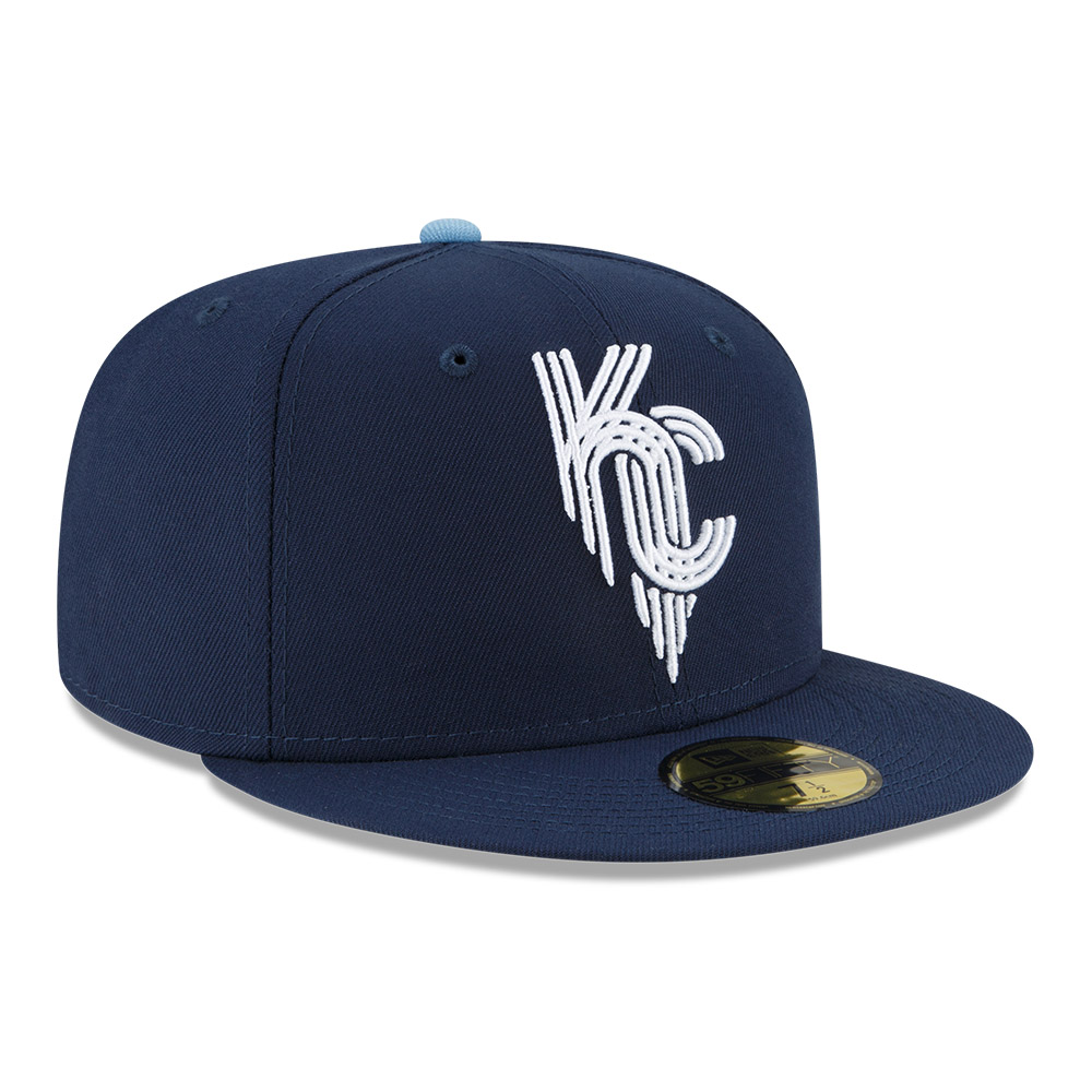 Kansas City Royals MLB City Connect Navy 59FIFTY Fitted Cap