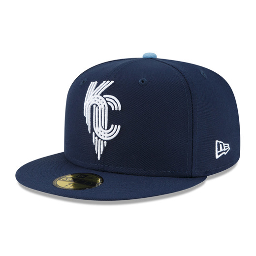 Cappellino 59FIFTY Kansas City Royals MLB City Connect Blu Navy