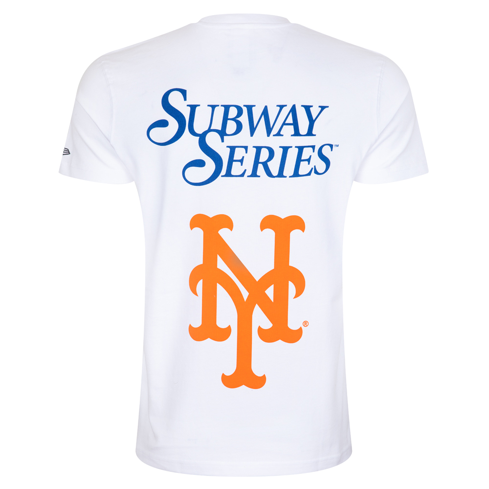 New York Yankees und Mets Awake x MLB Weißes T-Shirt